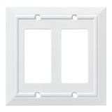 Franklin Brass W35248PWC Classic Architecture Double Decorator Wall Plate/Switch Plate/Cover, White