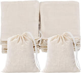 Star Quick Links 50 Pcs (3 x 4 Inch) Muslin Bags Cotton Drawstring Bags Sachet Bag for Home Supplies Potli Bag