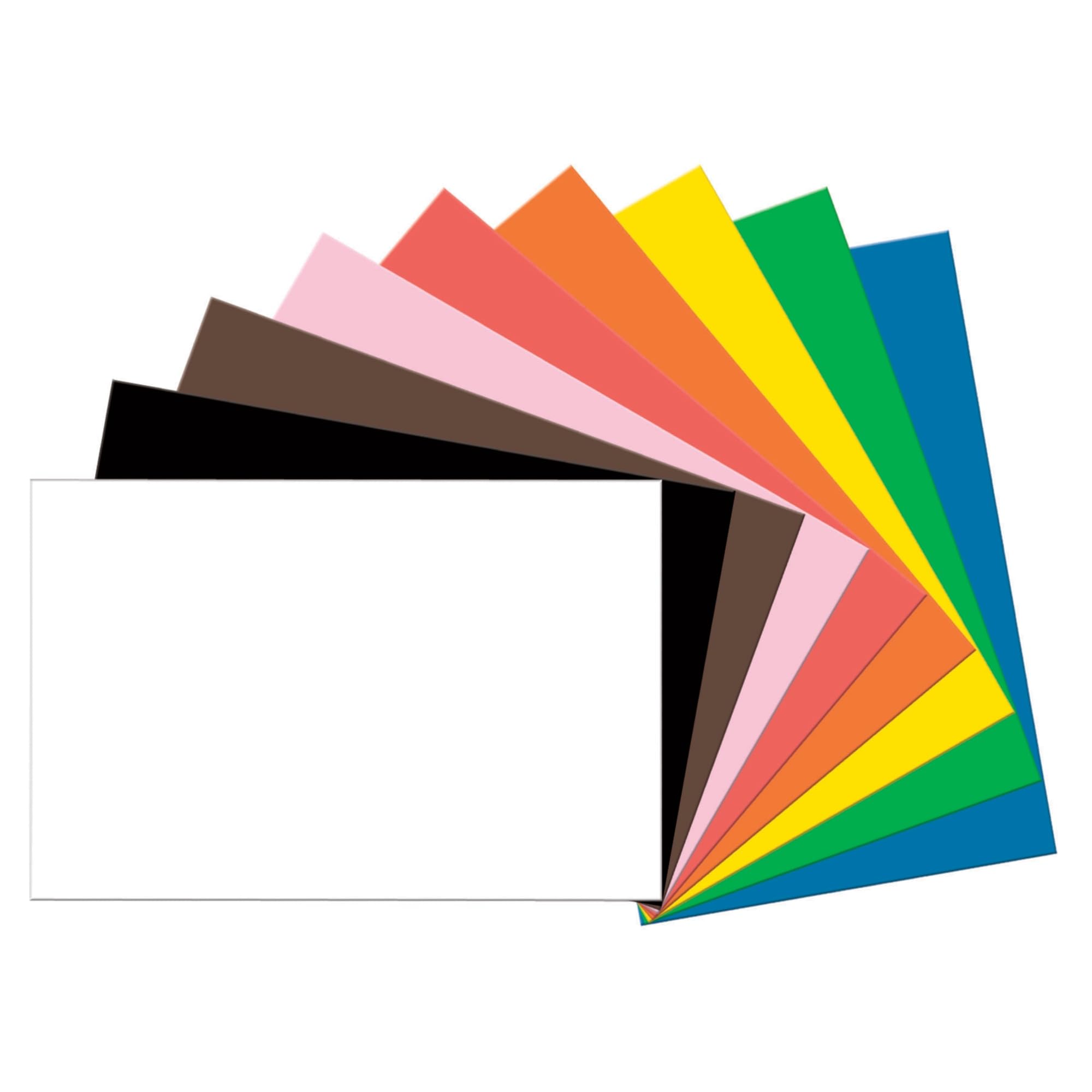 Tru-Ray Construction Paper, 50% Recycled, Assorted Colors, 24 X 36, Pack Of 50