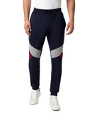 Fyltr Men'S Colourblock Joggers With Elasticated Waist And Contrast Drawstrings,Vainly Navy,Vainly Navy,28