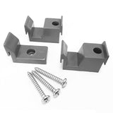 Gordon Glass Gray Jamb Guide and Bumpers for Sliding Shower Doors Kit