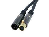 Monoprice XLR Male to XLR Female Cable 15 Feet Black, 16AWG, Gold Plated, Microphone & Interconnect Stage Right Series