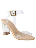 Shoetopia Womens/Girls Cream Block Heels Sandals With Buckles-Eu35,Cream,2,B09NC23MNM