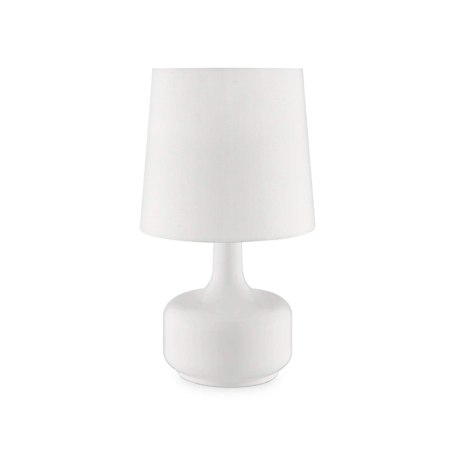 17.25'' Tall ''Cheru'' Modern Mid-Century Touch On Table Lamp, Powder White