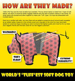 TUFFY - World's Tuffest Soft Dog Toy - Barnyard Duck - Squeakers - Multiple Layers. Made Durable, Strong & Tough. Interactive Pl