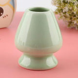 Maxmartt Chasen Stand,1Pc Matcha Whisk Stand Ceramic Holder for Bamboo Matcha Chasen for Tea Set Accessories(Green)