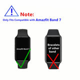 MIHENCE [ 3PCS ] Compatible with Amazfit Band 7 Screen Protector, 3D Full Screen Coverage Curved Edge PAMA Protective Film for F