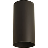 Cylinder Collection 6 Modern Outdoor Ceiling Light Antique Bronze
