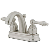 Kingston Brass Gkb5618Al 4 In. Centerset Bathroom Faucet, Brushed Nickel