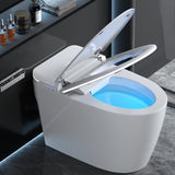 LOUPUSUO Smart Toilet with Auto-Open/Close Lid & Remote Control, Tankless Toilet Heated Seat for Bathrooms, Multiple Cleaning Mo