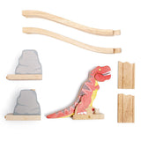 Bigjigs Rail, T-Rex Bursting Bridge, Wooden Toys, Dinosaur Toys, Bigjigs Train Accessories, Dinosaur Track, Wooden Train Sets, T