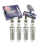 4 pc NGK Iridium IX Spark Plugs compatible with Ford Focus 2.0L 2.3L L4 2012-2018