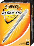 4 Pack BIC USA INC BIC ROUND STIC PEN BLACK