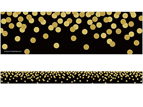 Teacher Created Resources Black Confetti Straight Border Trim (Tcr8880)