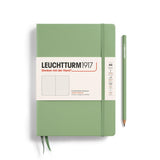 LEUCHTTURM1917 - Notebook Hardcover Medium A5-251 Numbered Pages for Writing and Journaling (Sage, Dotted)