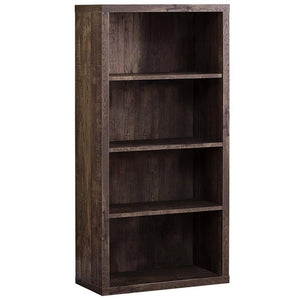 Monarch Specialties Bookcase - Sturdy Etagere With 3 Adjustable Book Shelves - 48  H (Brown)