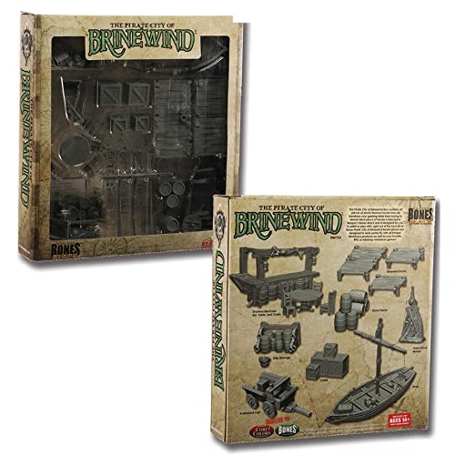 Pirate City Of Brinewind Boxed Set Accessories Miniatures 25Mm Heroic Scale Figure Bones Black