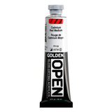 OPEN SlowDrying Acrylics by GOLDEN, Cadmium Red Medium, 2 fl oz. tube, Professional Acrylic Paint, SemiOpaque