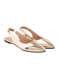 Shoetopia Women'S Block Heel Ballet Flats,Golden,9,B0CVBG472B