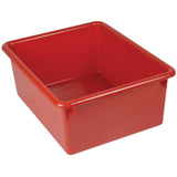 Romanoff Stowaway Letter Box 13.5inch H x 10.75inch W Plastic Bin No Lid, Red (ROM16102)
