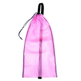UJEAVETTE DrawDhaga Mesh Bag Shoulder Strap for Scuba Diving Snorkel Equipment Pink