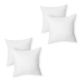 Amazon Basics Square Hypoallergenic Pillow Insert, Sofa Bed Couch Decorative Stuffer, 18, 4 Pack
