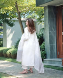 Anni Designer Women'S Rayon Blend Printed Straight Kurta With Pant & Dupatta (Mirai White-Vks02_M_White_Medium),White,M,Rayon,Regular,