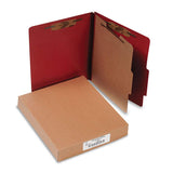 ACCO Classification Folders, 2 Exp,Letter,1 Partition, Earth Red