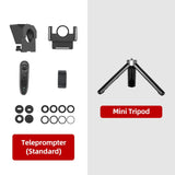 AMBITFUL Teleprompter Kit Portable Inscriber Mobile Phone Teleprompter Artifact Video with Remote Control for Phone and DSLR Rec