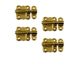 QCAA Deco Sliding Barrel Bolt Durable Steel Constuction, 2'',Brass Plated, 4 Pack, Made in Taiwan