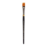 KINGART Premium Original Gold 9120-1/2 RAKE Series Artist Brush, Golden Taklon Synthetic Hair, Short Handle, for Acrylic, Waterc