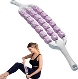 Manual Deep Tissue Massage Roller Stick For Muscle Recovery | Portable Body Massager For Back, Neck, Arms & Legs With Comfort Gr