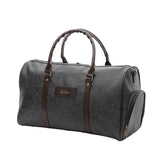 Goldline Leather Travel Duffle Bag/Leather Gym Bag/Leather Duffle Bag For Men And Women With Shoe Compartment (Weather Resistant