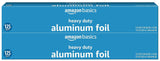 Amazon Basics Heavy Duty Aluminum Foil, 125 Sq Ft, Pack of 2