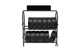American Diorama Metal Tire Rack With Rims And Tires For 1:24 Scale Models 77530