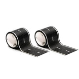 PlayTape Road Tape for Toy Cars - Sticks to Flat Surfaces, No Residue; 2-Pack of 30 ft. x 2 in. Asphalt Road