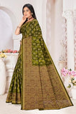 Tamaira Fashion Women'S Plain Cotton Saree (11525_Mehendi