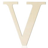 Large Wooden Letters 12 Inch Paintable Wood Letter V for Wall Decor, 1/5 Inch Thick Wooden Alphabet Letters Cutouts for DIY Craf