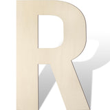 Large Wooden Letters 17 Inch Big Wooden Alphabet Letters for Wall Decor Unfinished Large Wood Letters for Nursery Decor Crafts B
