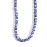 5x8mm Natural Rondelle Stone Beads Blue Spot Jasper Semi Precious Abacus Beads Handmake Gemstone for Jewerly Making DIY Bracelet