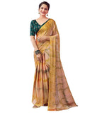 Satrani Womens Chiffon Printed & Ready To Wear Saree with Unstitched Blouse Piece (1RS102N_Multi4)
