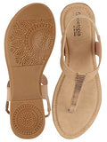 Shoetopia Girls Girls-Snd-200 Beige Flat Sandal - 4 Uk (Girls-Snd-200-Beige),Beige,4,B0CQK5TXKD
