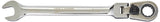Williams JHW1210MRCF FlexHead Reversible Ratcheting 12Point Metric Combination Wrench, with High Polish Chrome Finish 10mm