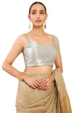 Soch Womens Grey Tissue Sleeveless Blouse