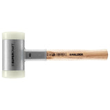 Halder SuperCraft Dead Blow Mallet 3366.080 - Non-Rebounding Mallet, Hard Nylon Inserts, Hickory Wood Handle with Overstrike Pro