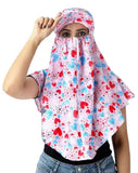Rayon Mill Tie Dye Innovative Scarf Cum Mask For Women With Closer 4 Inch Velcro