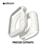 elkson Compatible with Apple Watch 44mm Bumper Case, Quattro Series Rugged Case for Apple Watch SE 2 and iWatch Series 6 5 4, Mi