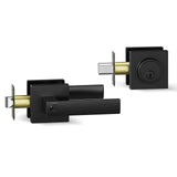 Deadbolt Lock and Door Knob Set,Exterior Door Lock Set, Entry Door Locksets for Front Door Handle with Single Cylinder Deadbolts