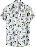 Dhruvi Trendz Mens Rayon Men'S Casual Shirt Regular Fit Western (Dt-Ms-6064_Whitegreen_Xl)