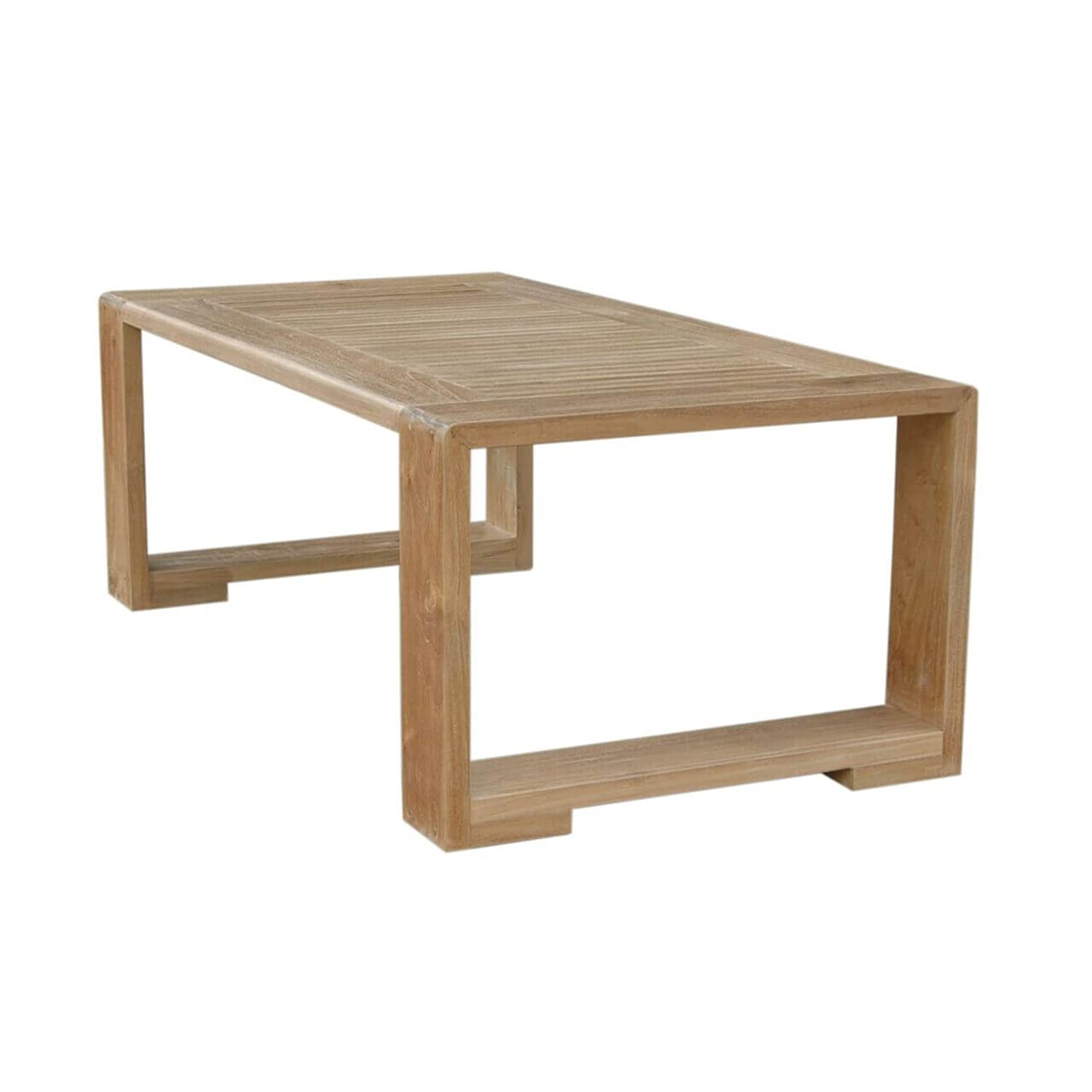 Anderson Teak Ds-805 Capistrano Rectangular Modern Coffee Table, Natural